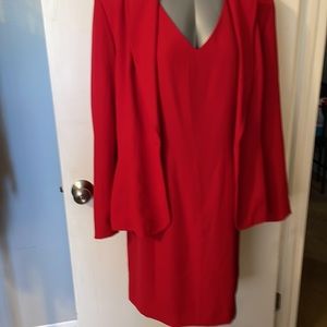 Two piece Red Dress Suit